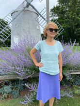 Load image into Gallery viewer, Purple Organic Cotton flare Skirt
