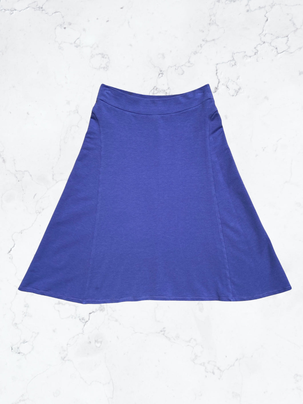 Purple Organic Cotton flare Skirt