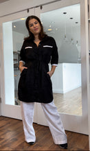 Load image into Gallery viewer, Oversized Linen Button Up Shirt/Dress
