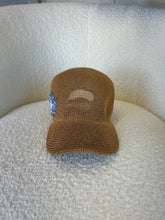 Load image into Gallery viewer, Straw Baseball Hat with Hydrangea Embroidery
