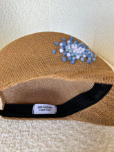 Load image into Gallery viewer, Straw Baseball Hat with Hydrangea Embroidery
