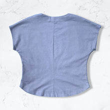 Load image into Gallery viewer, Lavender short sleeve linen shirt
