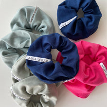 Load image into Gallery viewer, Navy Blue Branded Scrunchie
