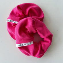 Load image into Gallery viewer, Hot Pink Organic Cotton Branded Scrunchie
