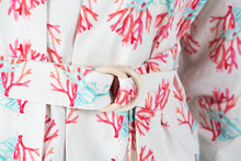 Load image into Gallery viewer, Hot Pink Coral Print Linen Belt
