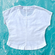 Load image into Gallery viewer, White Short Sleeve Linen Shirt
