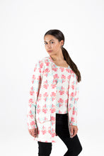 Load image into Gallery viewer, Hot Pink Coral Allover Print Coat with Oversized Pocket
