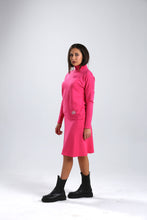 Load image into Gallery viewer, Hot Pink Super Soft Turtleneck Sweater with Embroidery
