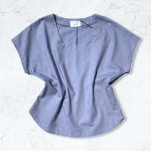 Load image into Gallery viewer, Lavender short sleeve linen shirt
