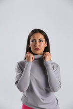 Load image into Gallery viewer, Cloud Grey Turtleneck Plain Top
