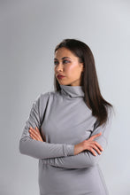 Load image into Gallery viewer, Cloud Grey Turtleneck Plain Top
