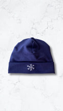 Load image into Gallery viewer, Navy Blue Beanie Hat with Snowflake
