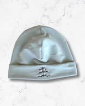 Load image into Gallery viewer, Green Mist Beanie Hat with a Christmas Tree
